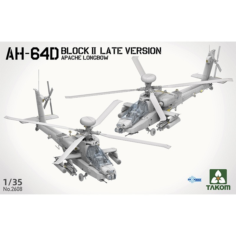 TAKO 2608 1/35 AH-64D Attack Helicopter Apache Longbow Block II Late Version - Image 3
